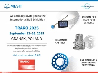 MESIT Will Bring Its Latest Technologies to the TRAKO International Railway Fair